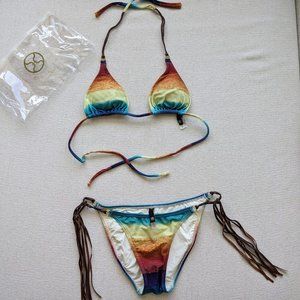 VIX Paula Hermanny Colorful Bikini Size Small